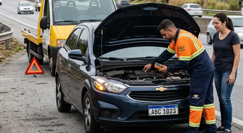 Auto socorro 24h em Mauá – pane elétrica, mecânica e bateria fraca